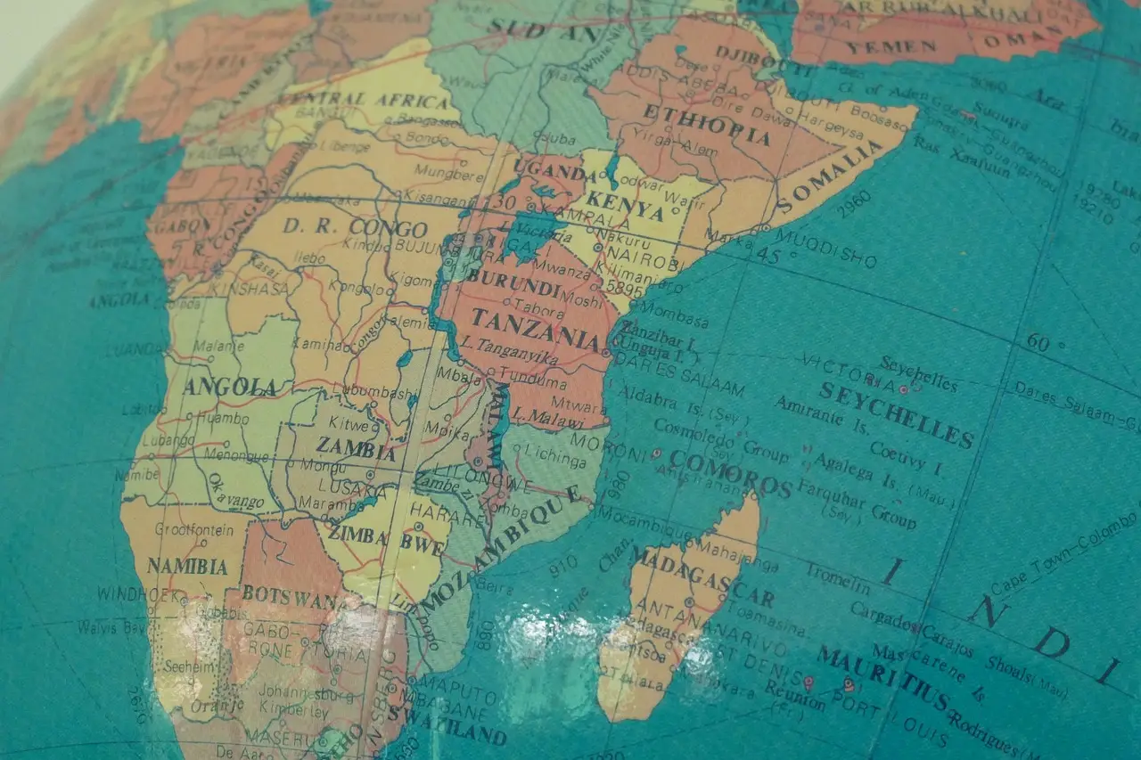 The Congo River crosses the equator twice